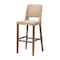 Bali & Pari Magy Modern Bohemian Grey Kubu Rattan and Mahogany Wood Bar Stool 245-13714-ZORO - alternate 1